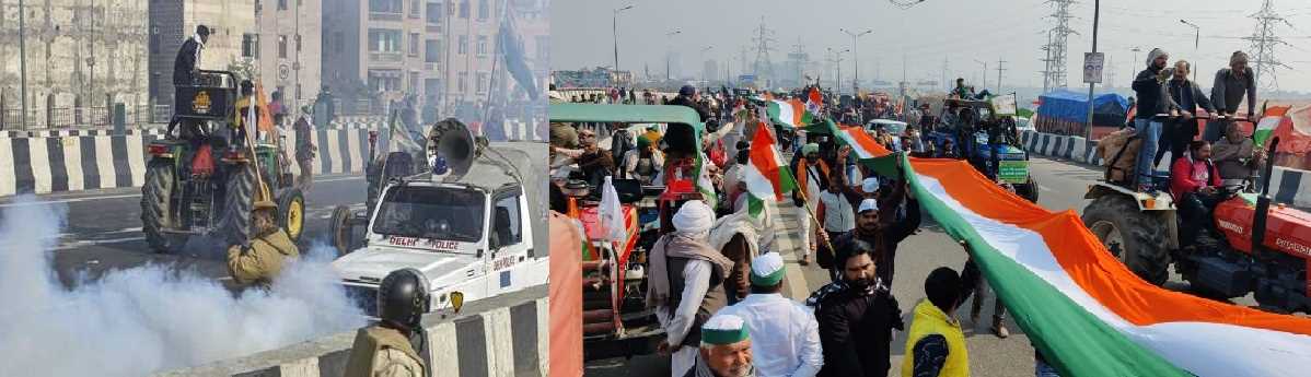 बैरिकेड हटा कर किसानों ने किया दिल्ली में प्रवेश, भिड़ंत की भी आई खबरें